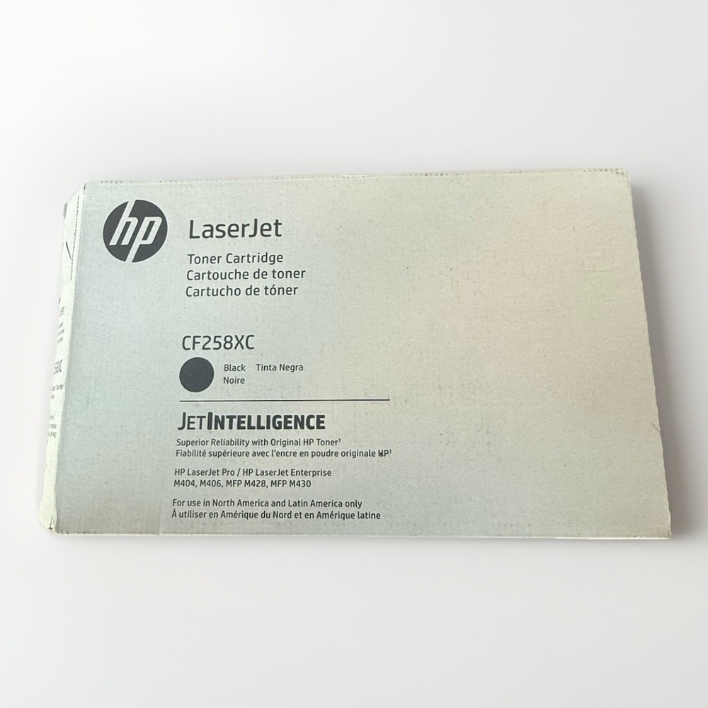 HP Laser Jet Toner Cart - Black CF258XC - OPEN BOX Genuine OEM Authentic